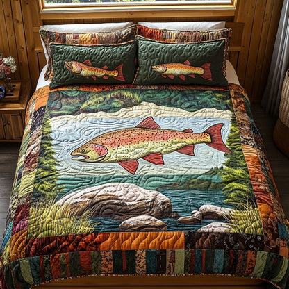 Caught in the Current 3-Piece Quilted Bedding Set NCU0PT5541