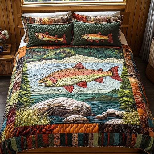 Caught in the Current 3-Piece Quilted Bedding Set NCU0PT5541