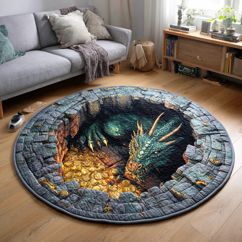 Cavern Flame Lord Quilted Round Mat NCU0TD1009