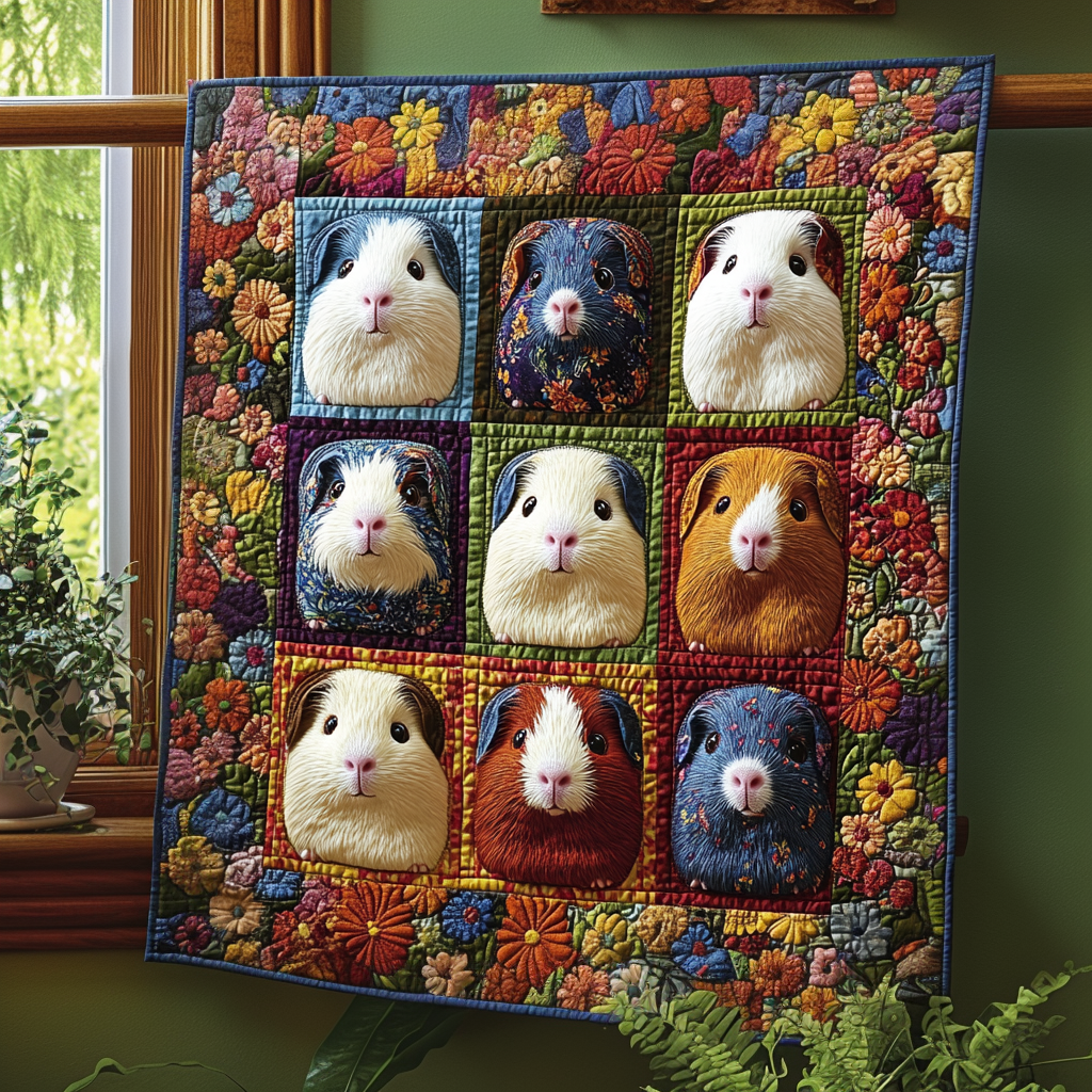 Cavy Cuddles Quilted Blanket NCU0DV4032