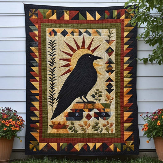 Cawing at Dusk Quilted Blanket NCU0NT8032