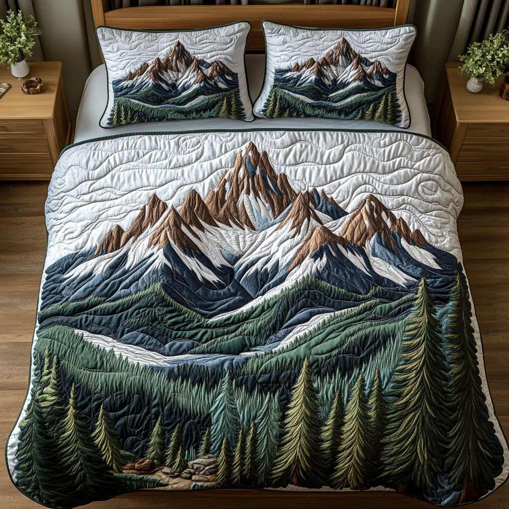 Cedar Crown 3-Piece Quilted Bedding Set NCU0NT5637