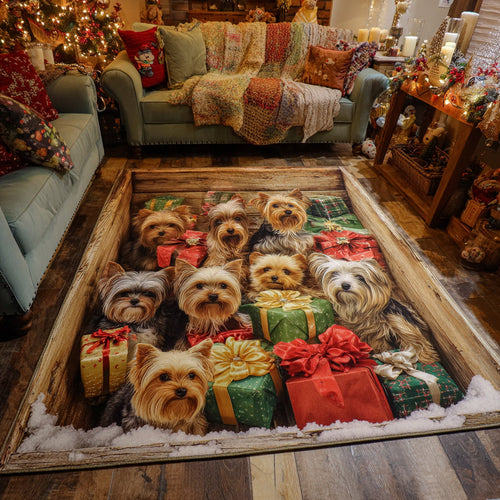 Celebration Yorkie Area Rug NCU0HH1443