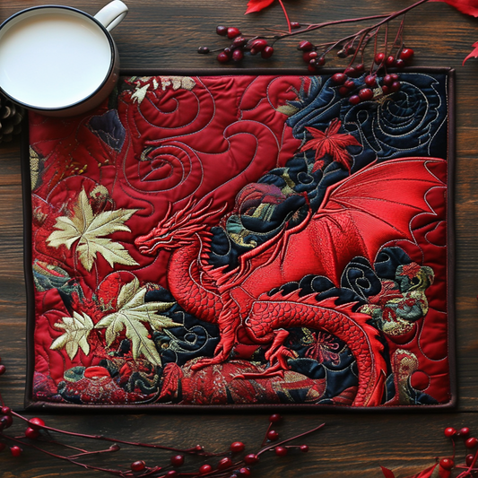 Celestial Dragon Flight Quilted Placemat NCU0NT8873