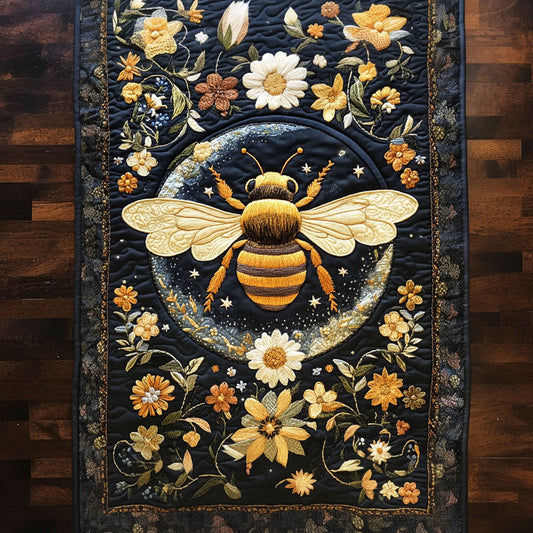 Celestial Bee Quilted Table Runner NCU0NT4008