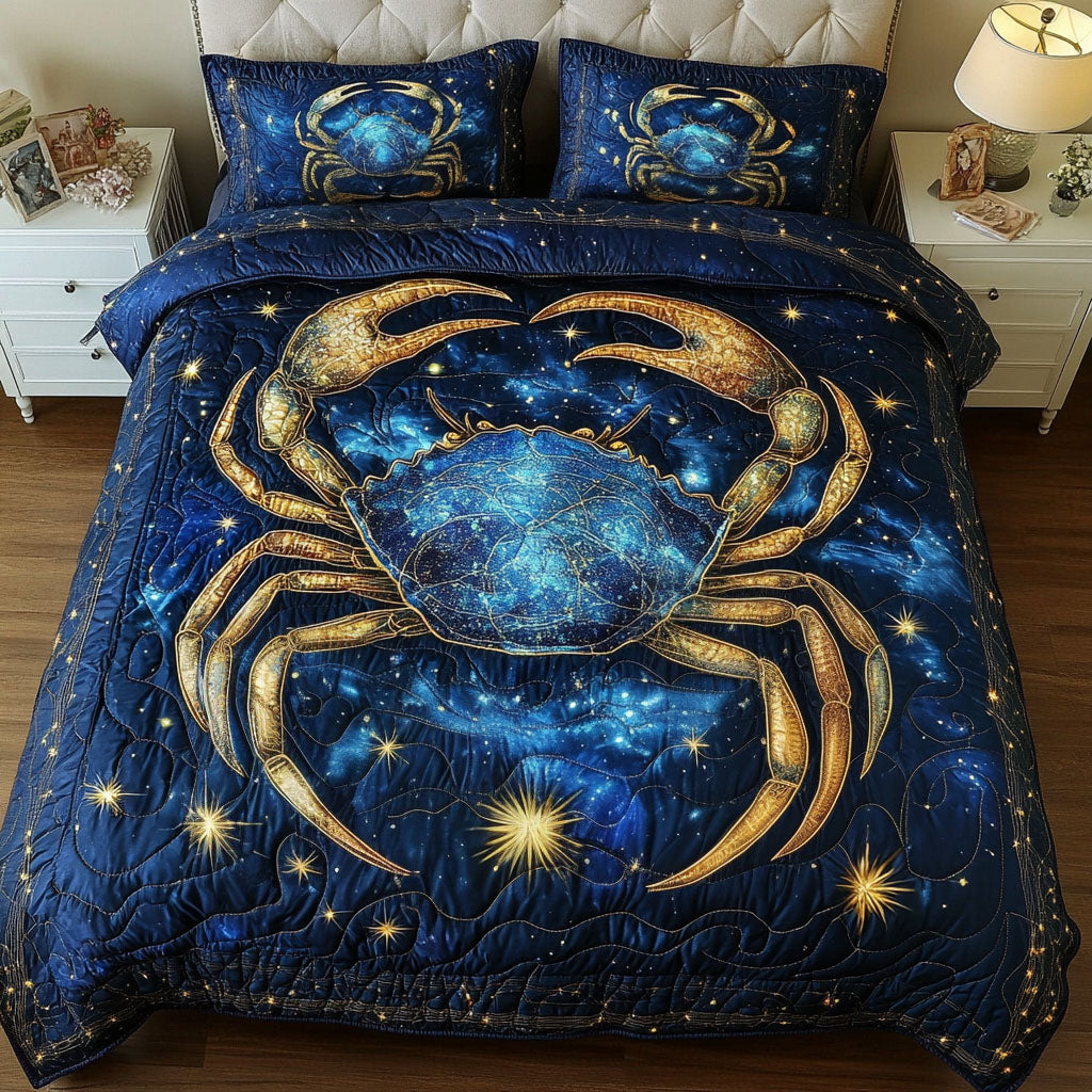 Celestial Cancer 3-Piece Quilted Bedding Set NCU0NT5709