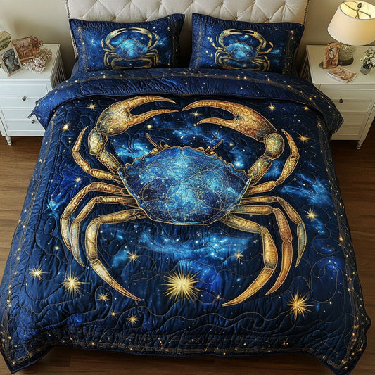 Celestial Cancer 3-Piece Quilted Bedding Set NCU0NT5709