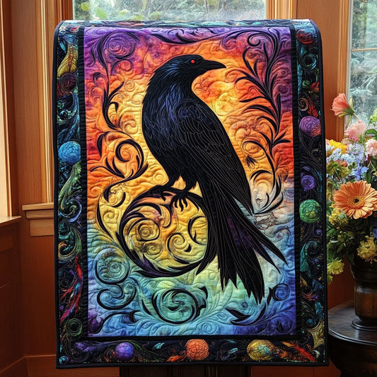 Celestial Crow Quilted Table Runner NCU0PT3337