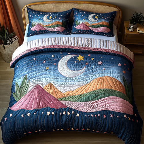 Celestial Dreams 3-Piece Quilted Bedding Set NCU0DK5106