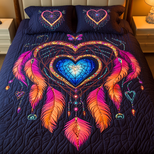 Celestial Dreams 3-Piece Quilted Bedding Set NCU0VH1948