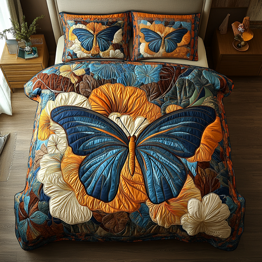 Celestial Flutter 3-Piece Quilted Bedding Set NCU0DK5091