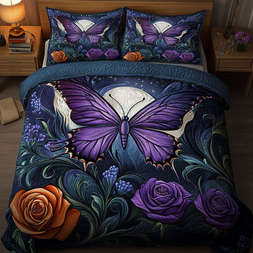Celestial Flutter 3-Piece Quilted Bedding Set NCU0DK5511