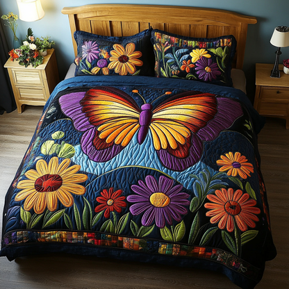 Celestial Flutter 3-Piece Quilted Bedding Set NCU0DK5632
