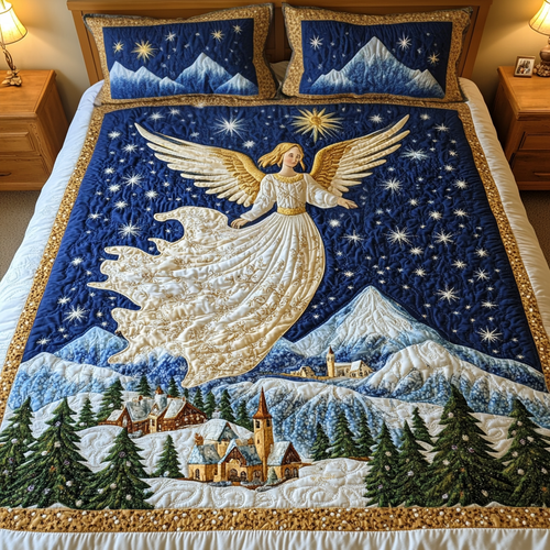 Celestial Glow 3-Piece Quilted Bedding Set NCU0VH1049