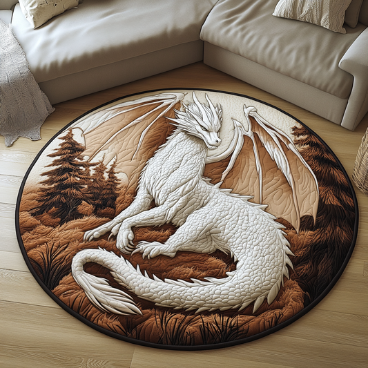 Celestial Guardian Quilted Round Mat NCU0VH5619