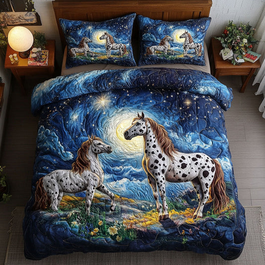 Celestial Herd 3-Piece Quilted Bedding Set NCU0NT5929