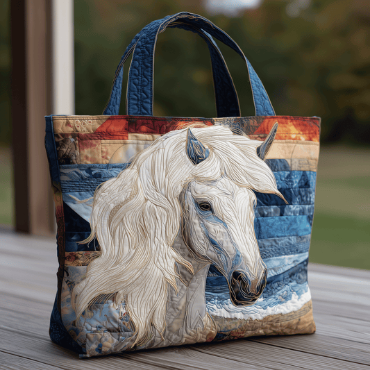 Celestial Horse Quilted Tote Bag NCU0TH2865