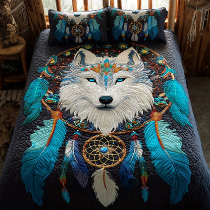 Celestial Howl 3-Piece Quilted Bedding Set NCU0PT9832
