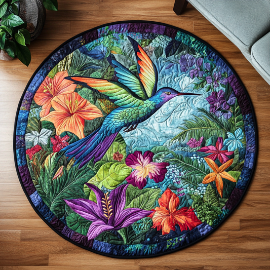 Celestial Hummer Quilted Round Mat NCU0DK5083