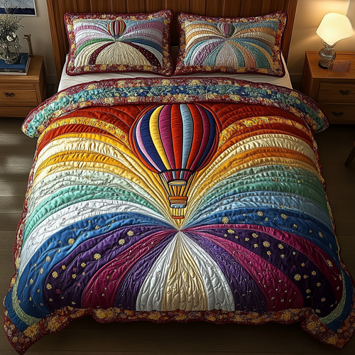 Celestial Lift 3-Piece Quilted Bedding Set NCU0DK4531