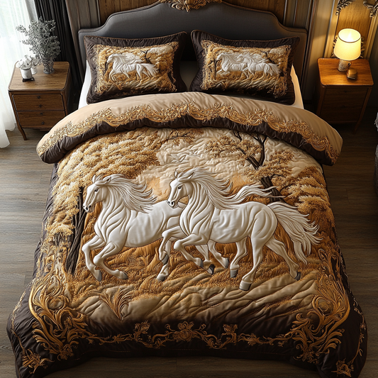 Celestial Mane 3-Piece Quilted Bedding Set NCU0DV2539