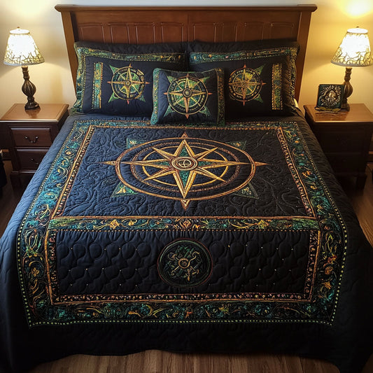 Celestial Navigator 3-Piece Quilted Bedding Set NCU0PT3372