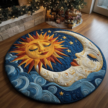 Celestial Ocean Dream Quilted Round Mat NCU0TH3327