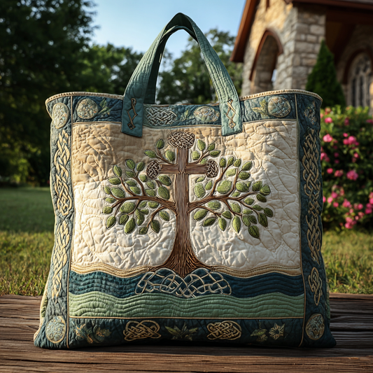 Celestial Path Quilted Tote Bag NCU0PT8169
