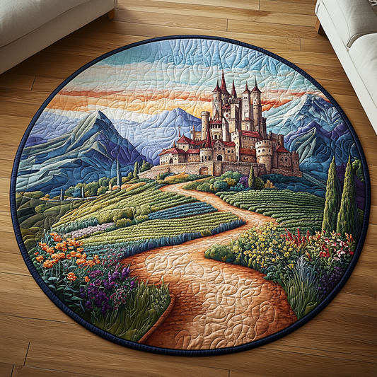 Celestial Peaks Quilted Round Mat NCU0DV4047