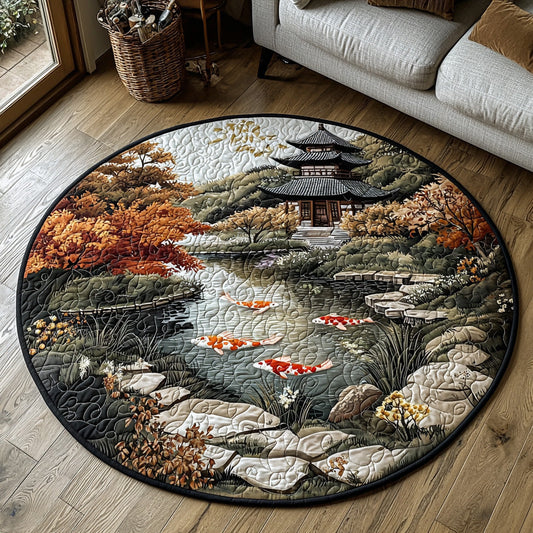 Celestial Pond Quilted Round Mat NCU0DV6866