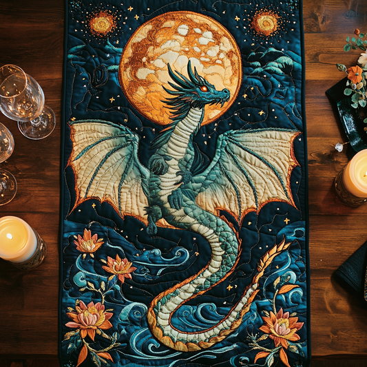 Celestial Roar Quilted Table Runner NCU0VH5852