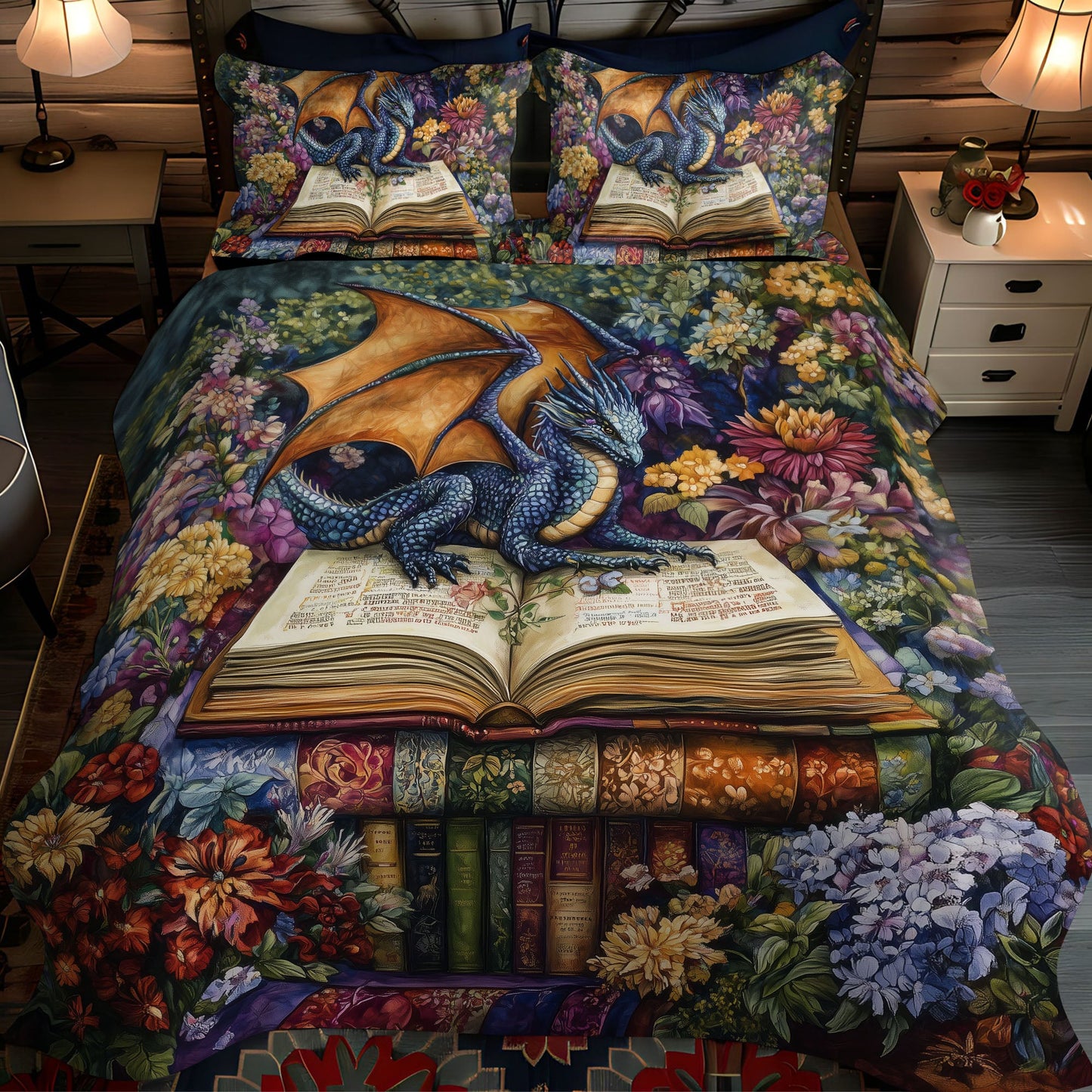 Celestial Seeker 3-Piece Quilted Bedding Set NCU0PT5558