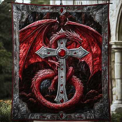 Celestial Serpent Quilted Blanket NCU0DK793