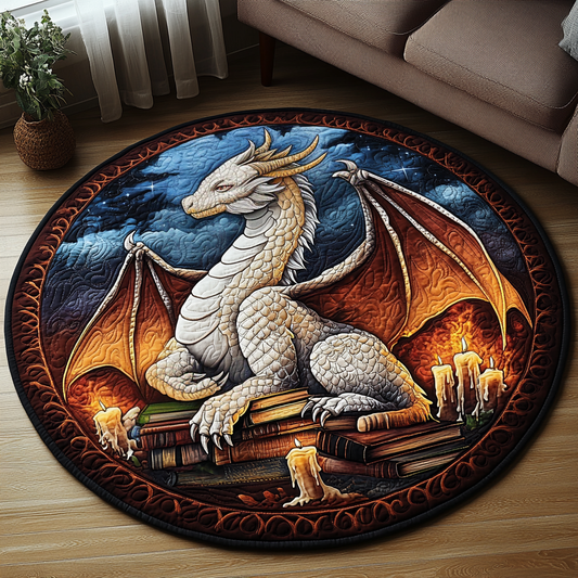 Celestial Serpent Quilted Round Mat NCU0DV3722