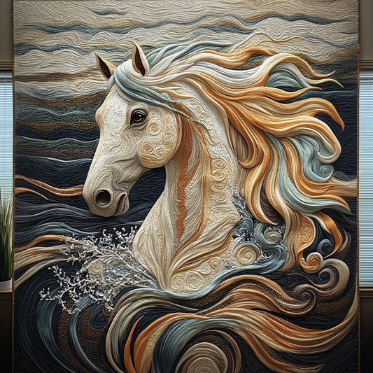 Celestial Stallion Quilted Blanket NCU0DV3081