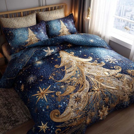 Celestial Starry Tree 3-Piece Quilted Bedding Set NCU0NT11348