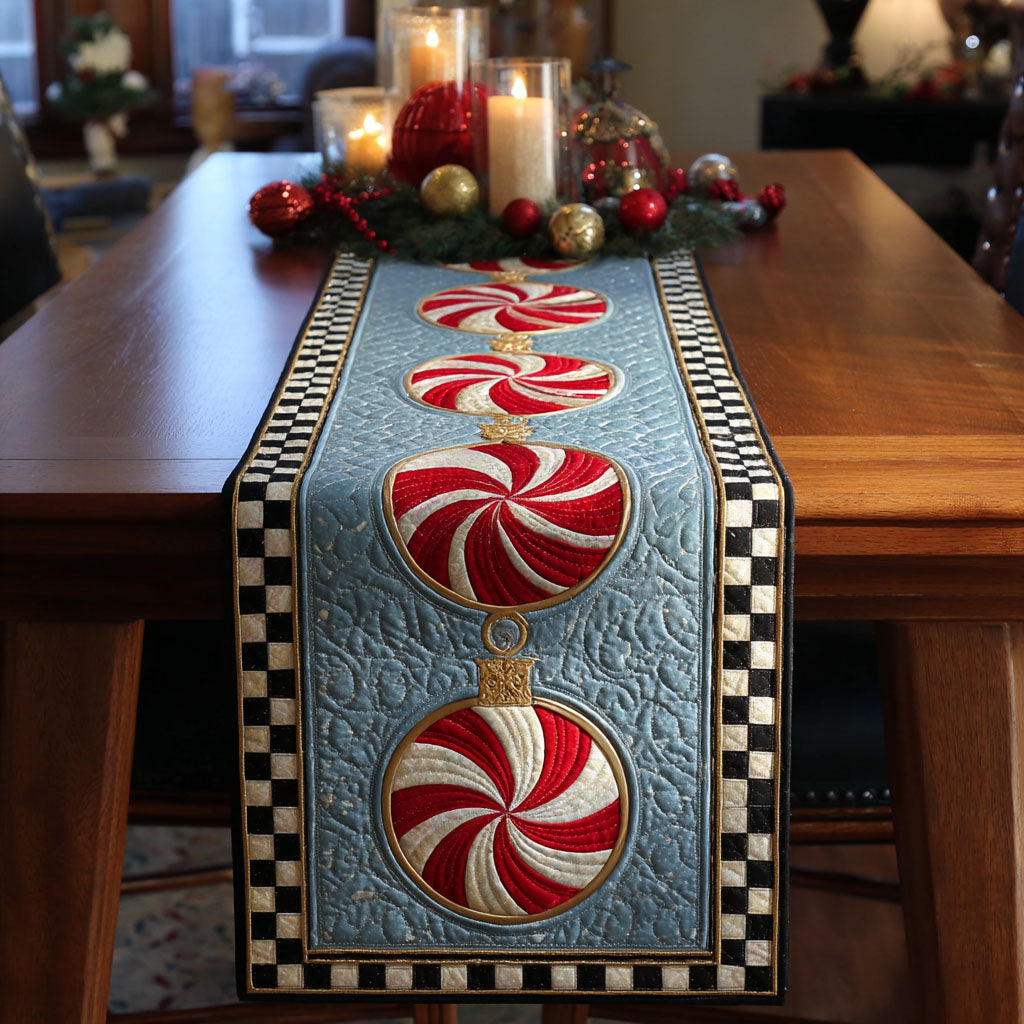 Celestial Swirl Quilted Table Runner NCU0TV293