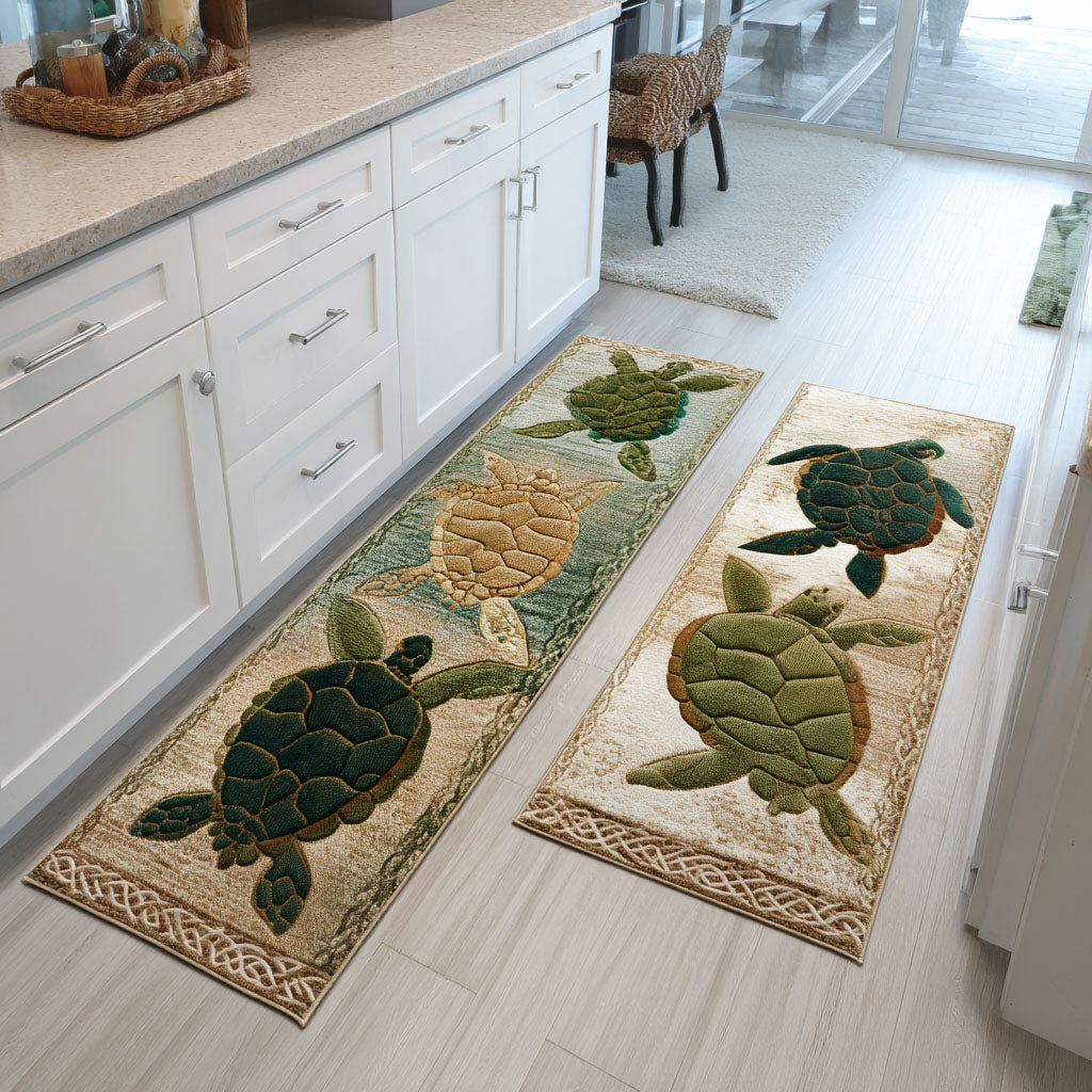 Turtle Kitchen Rug Celestial Turtle Kitchen Area Rug NCU0PT10007 – Vantique