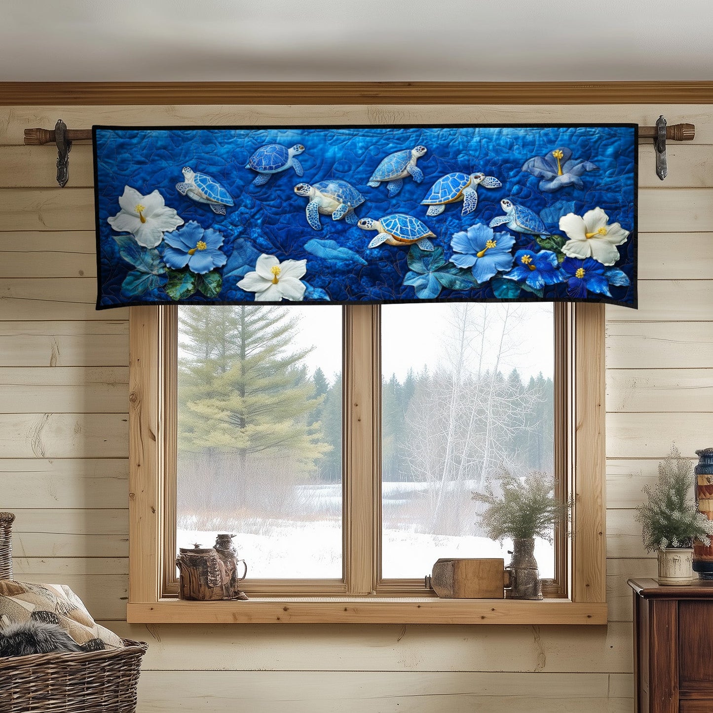 Celestial Waves Quilted Valance NCU0NT4482