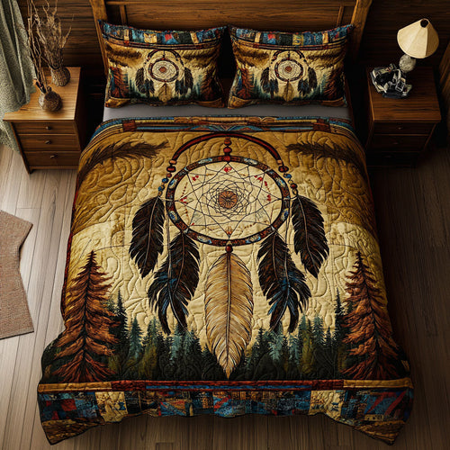 Celestial Web 3-Piece Quilted Bedding Set NCU0PT7369