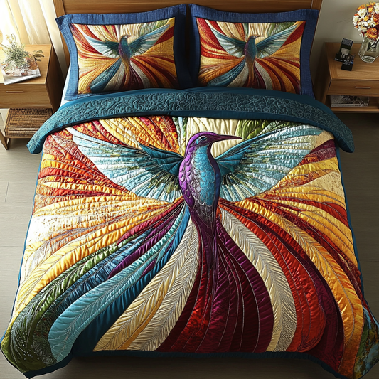 Celestial Wings 3-Piece Quilted Bedding Set NCU0VL1237