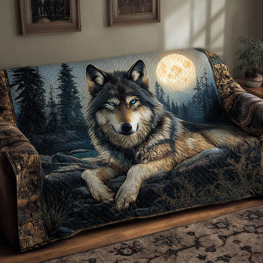 Celestial Wolf Quilted Sofa Cover NCU0PT10188
