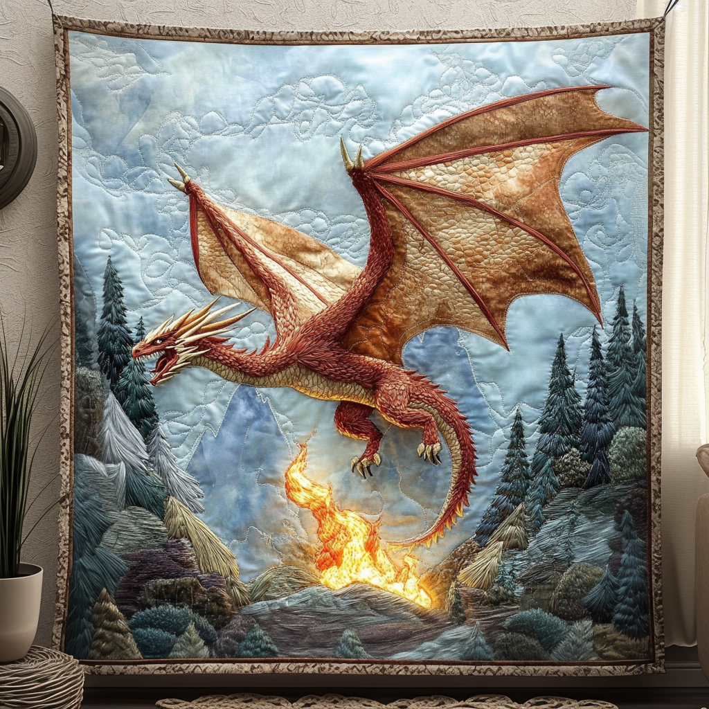 Celestial Wyrm Quilted Blanket NCU0DV2698