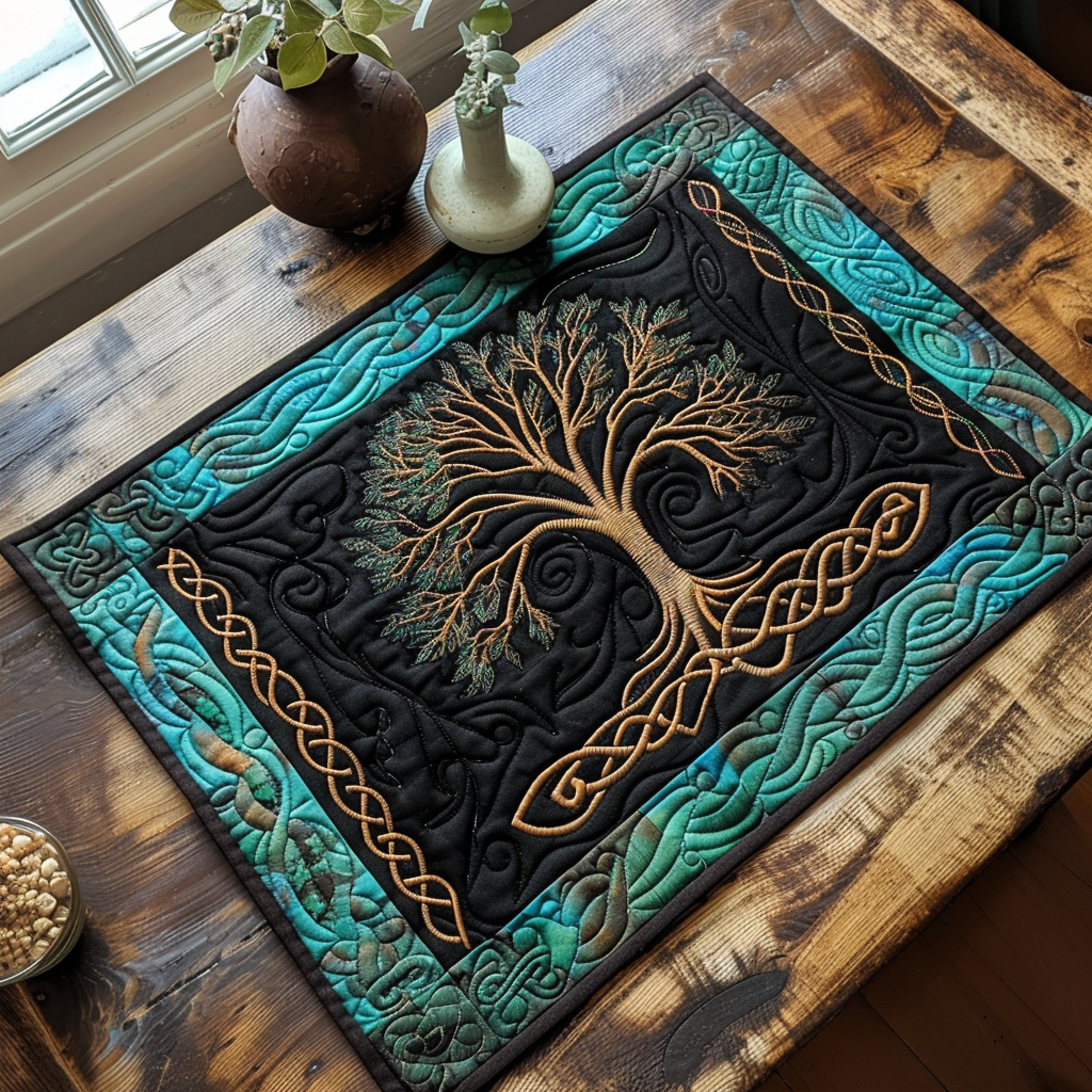 Celtic Tree of Life Quilted Place Mat NCU0TH460