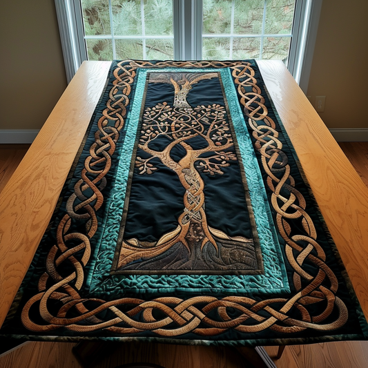 Celtic Tree of Wisdom Quilted Table Runner NCU0TH456