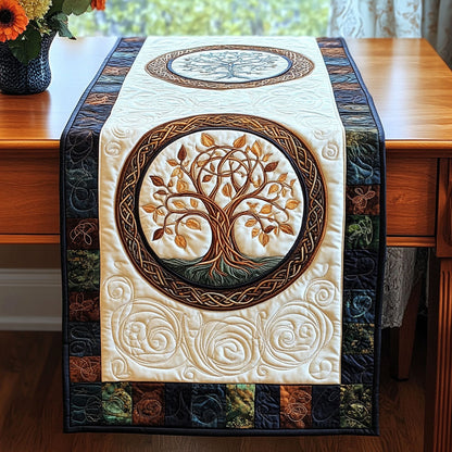 Tree Of Life Quilted Table Runner NCU0VT95