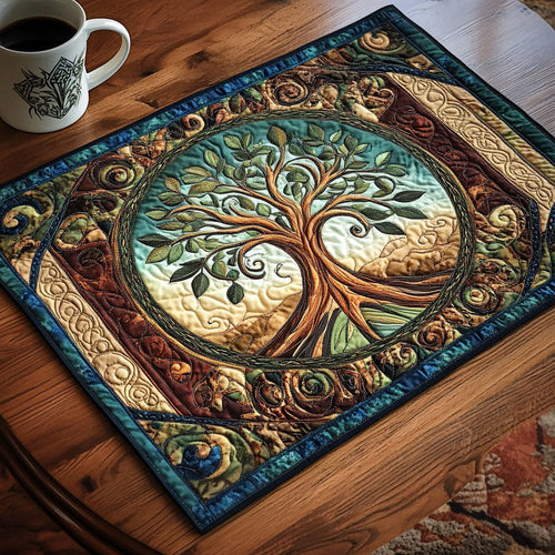 Celtic Circle Tree Quilted Placemat NCU0NT3035