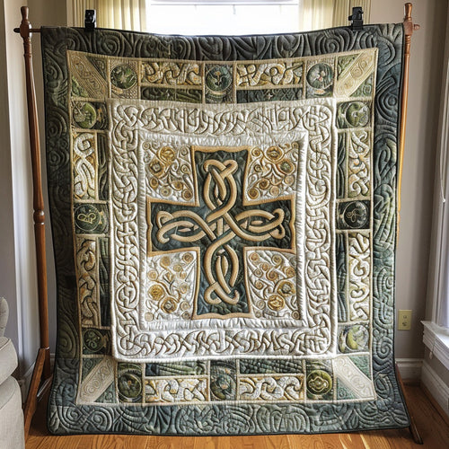 Celtic Cross Charm Quilted Blanket NCU0DV6377