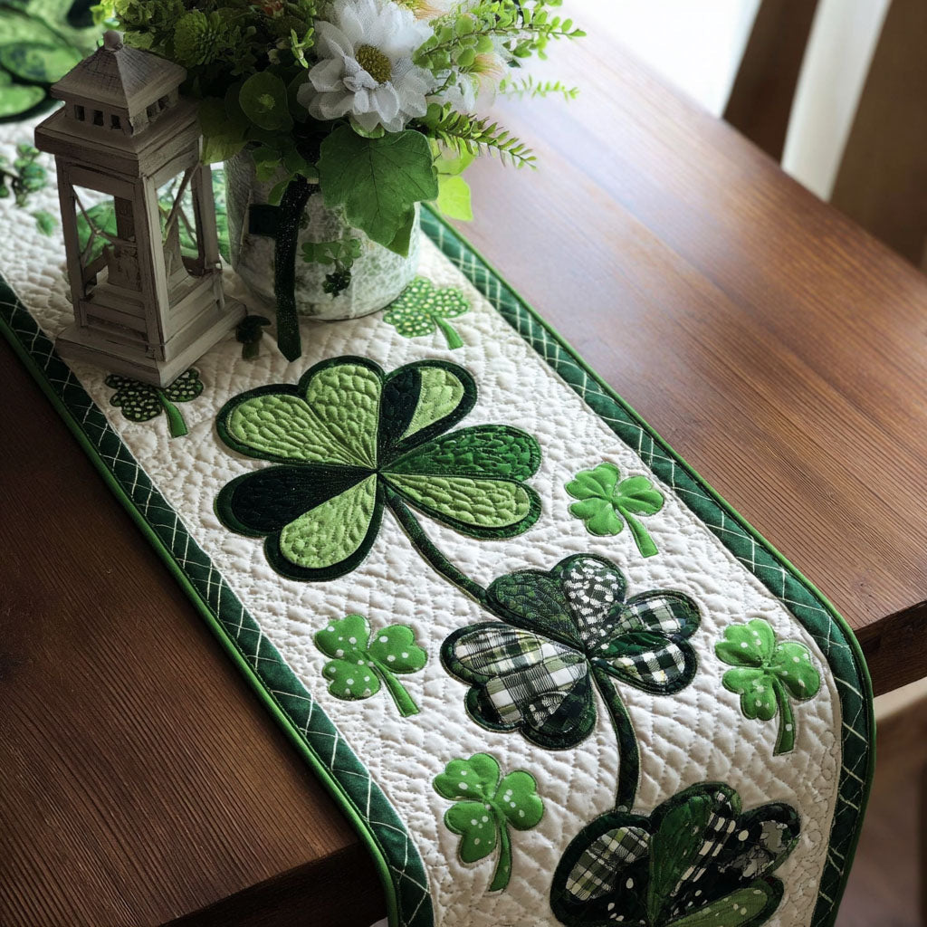 Celtic Greenway Quilted Table Runner NCU0PT11305