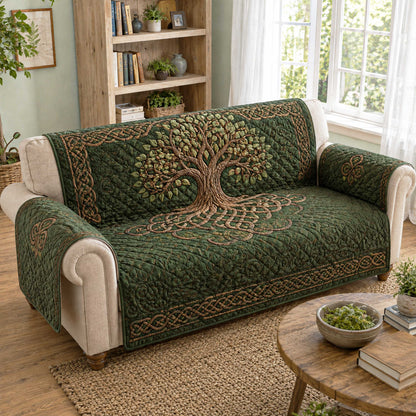 Celtic Harmony Quilted Sofa Cover NCU0TD3175